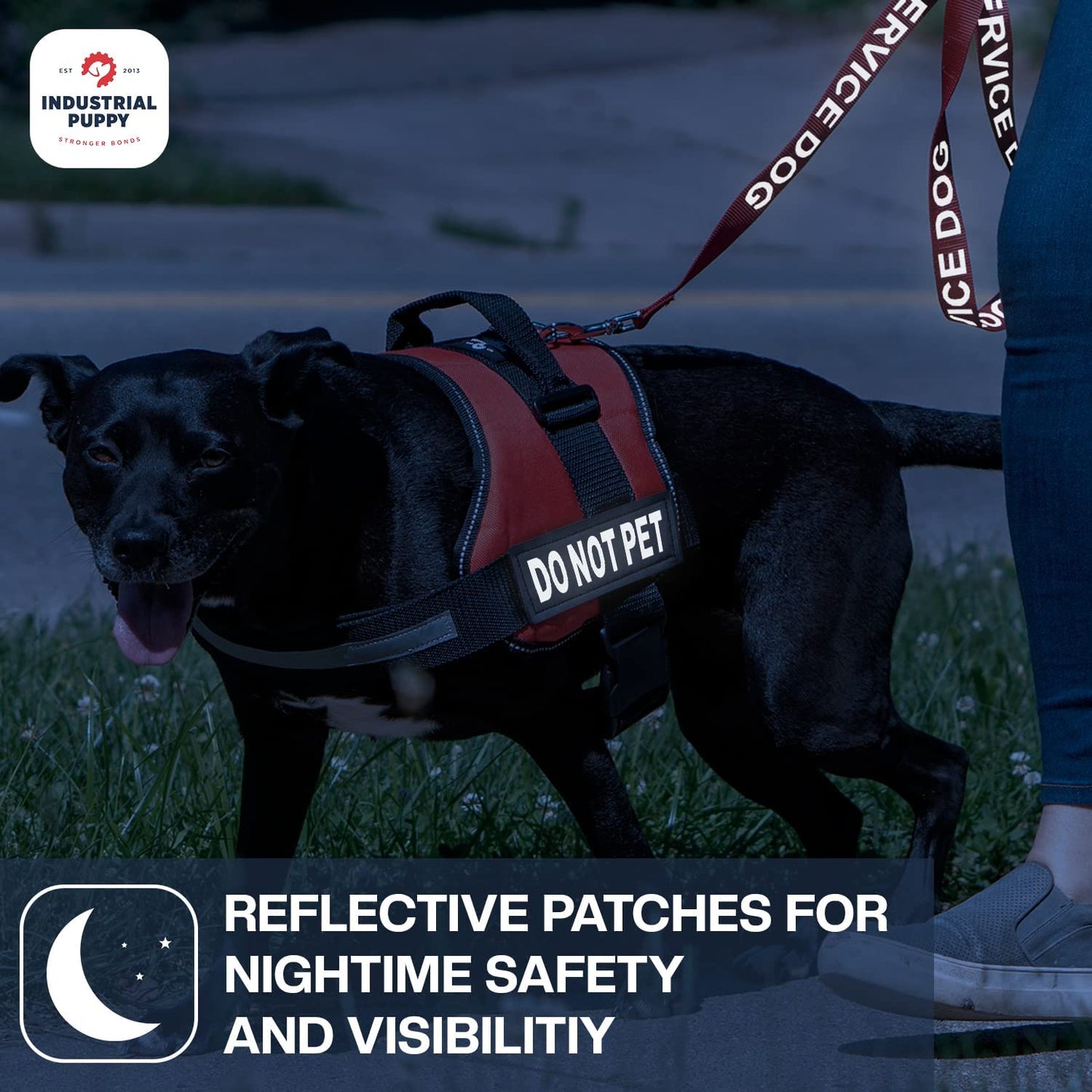 Do Not Pet Patch - Attachable Patches with Hook Backing for Do Not Pet Dog Vest Harness or Collar - Service Dog, Emotional Support, Service Dog in Training, and Therapy Patches