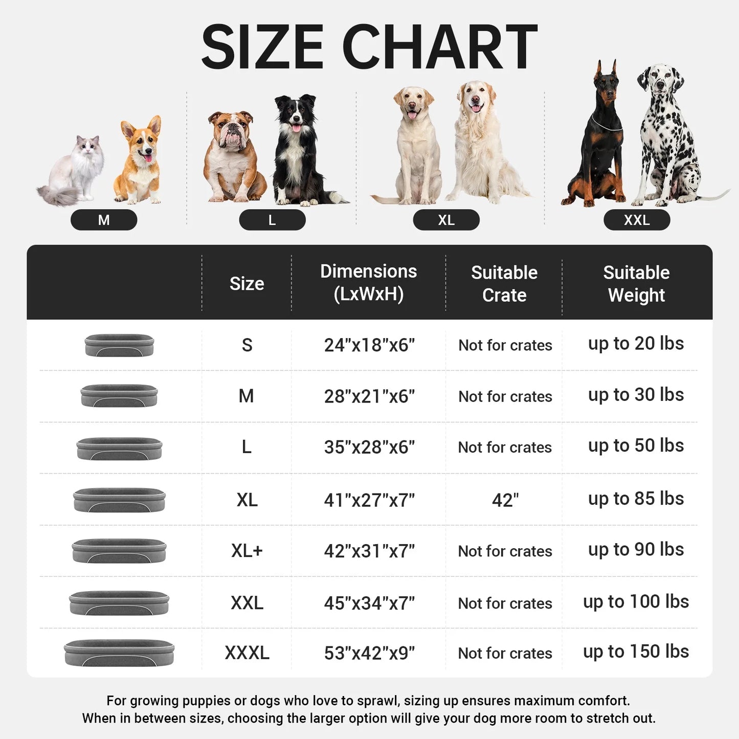 35In Luxury Sofa-Style Pet Orthopedic Bed for Large and Medium Dogs – Removable Machine-Washable Plush Cover, 4-Sided Bolster, Non-Slip Bottom, Size 35"X28"X6" Gray