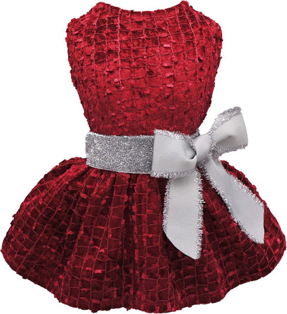 Embroidery Dog Dresses Pet Clothes Prom Puppy Dress Cat Birthday Doggie Party Gown Small