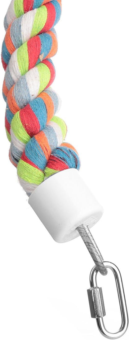 Bird Perch, Parrot Toys 94.5 Inch Climbing Ropes Bungee Bird Toys