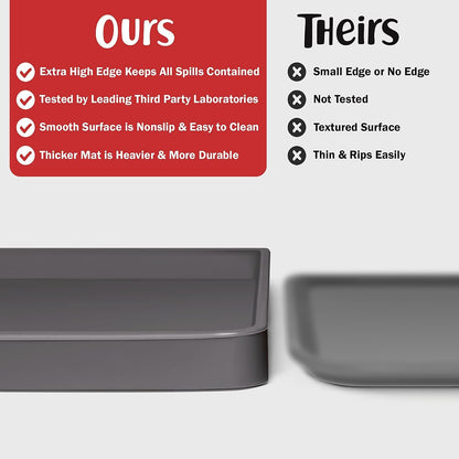 Dog Food Mat, Waterproof Dog Bowl Mat, Nonslip Pet Feeding Mats for Floors, Puppy Supplies