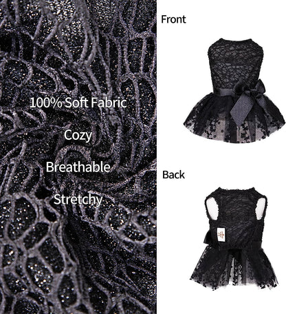 Dog Birthday Dress Girl Puppy Skirt Tutu Cat Wedding Outfit Pet Party Clothes for Small Dogs Costume DD15XXS